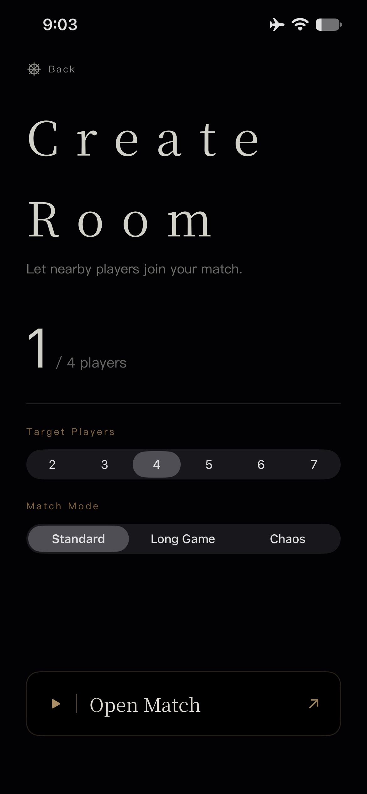 ANZHAN Create Room 创建局域网房间